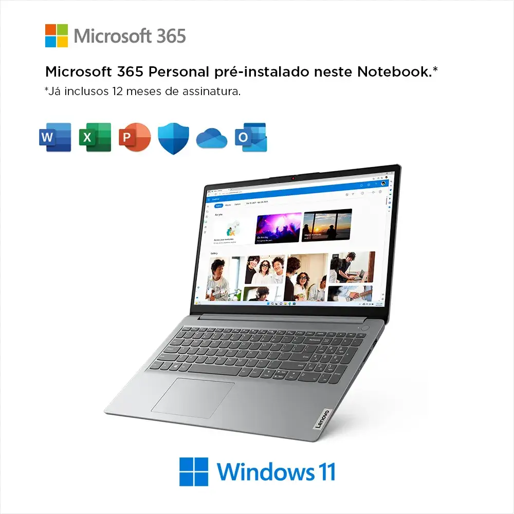 💻 Notebook Lenovo Ideapad 1i Celeron com Office 365 – Desempenho e Eficiência para o Dia a Dia!