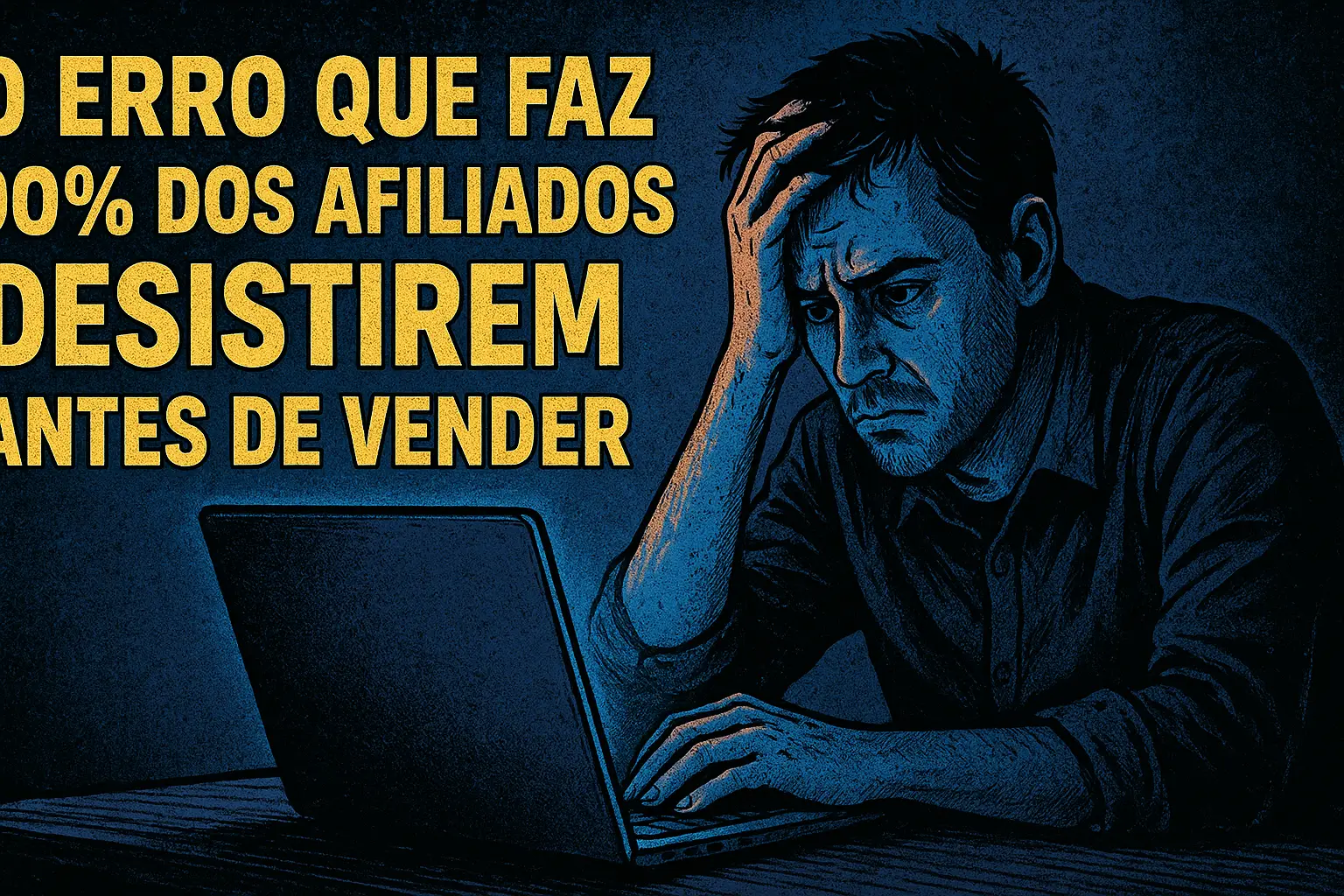 “O Erro Que Faz 90% dos Afiliados Desistirem Antes de Vender”