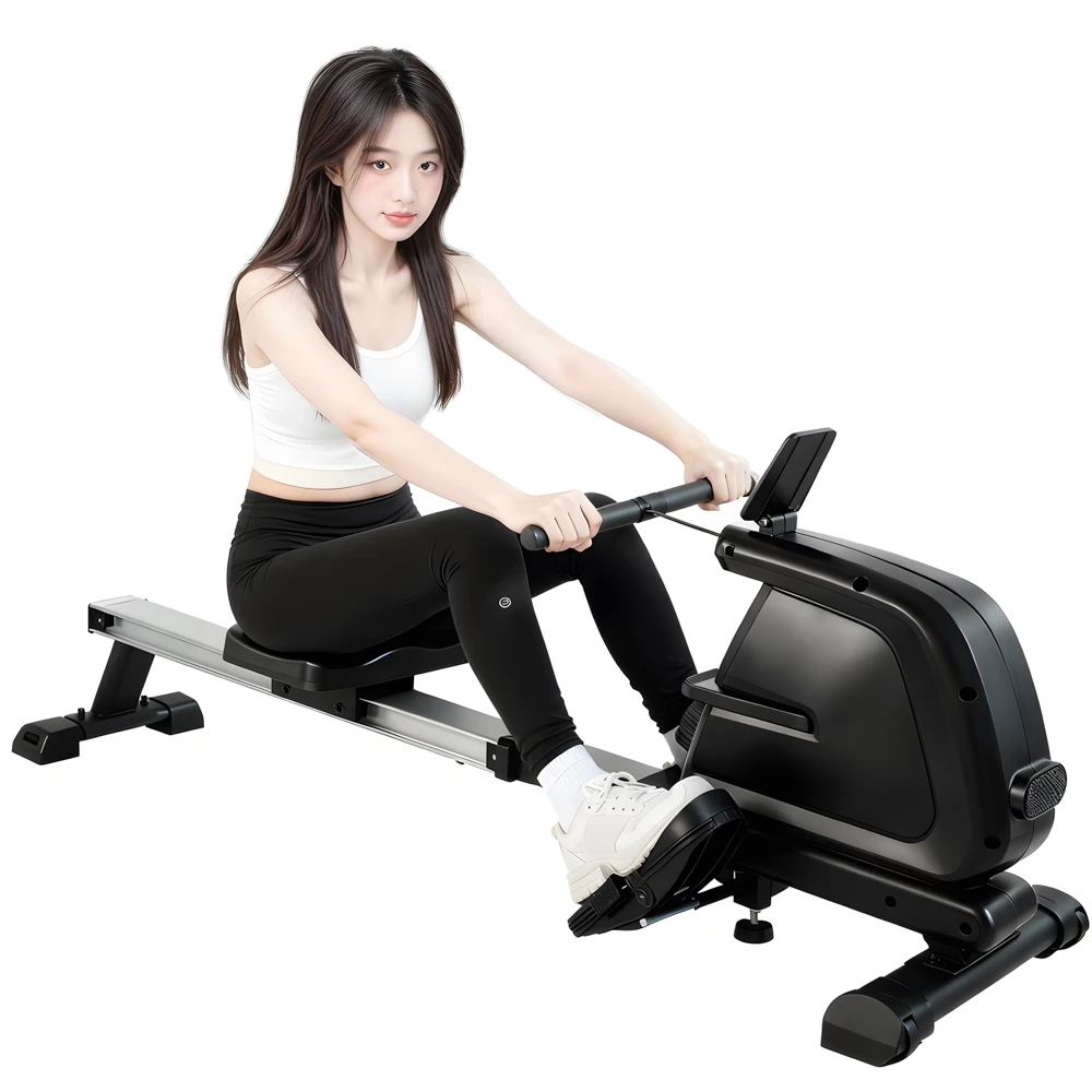 Simulador de remo magnético dobrável fitness Shopee