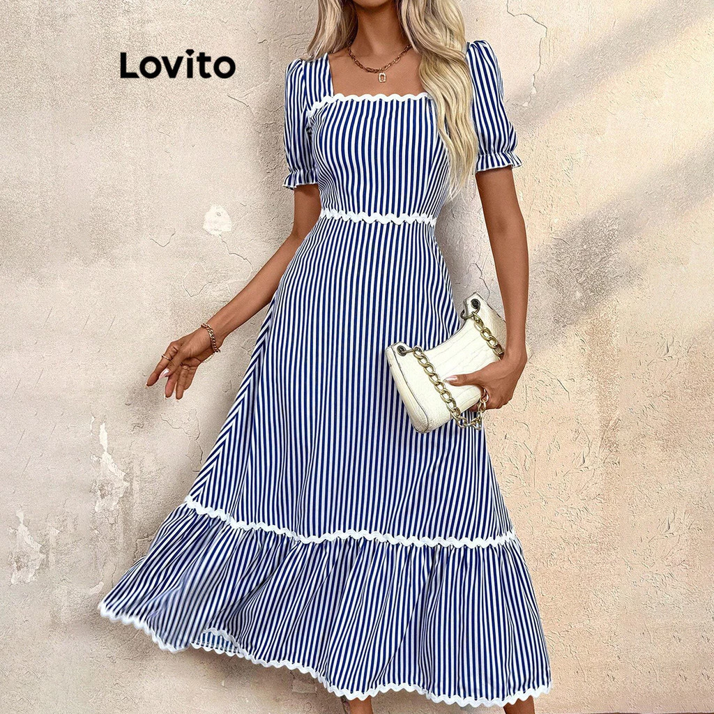 Vestido Boho Listrado Lovito